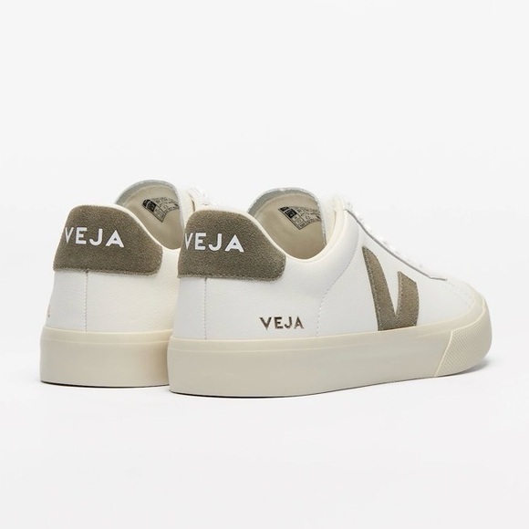 Veja Campo Leather White Cream Khaki Almond Casual Sneakers W10 M8 EU 41 - Picture 3 of 16
